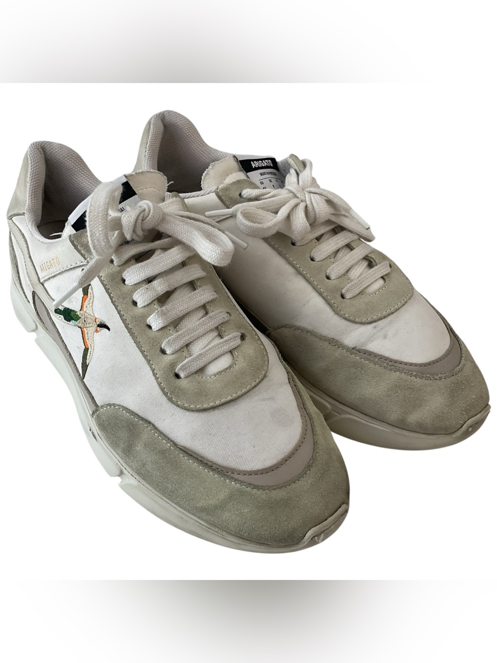 Axel Arigato White /Beige Genesis Stripe Bee Bird Sneakers Men’s Size US9